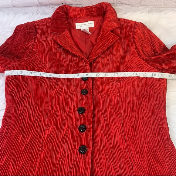 Jackie Jon Dressy Red Jacket with Fancy Buttons - Picture 4 of 8